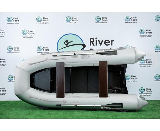 Надувная лодка РИБ RiverBoats RB 380 Встроенный рундук (белый)