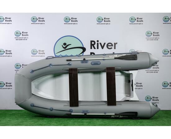 Надувная лодка РИБ RiverBoats RB 380 (серый)