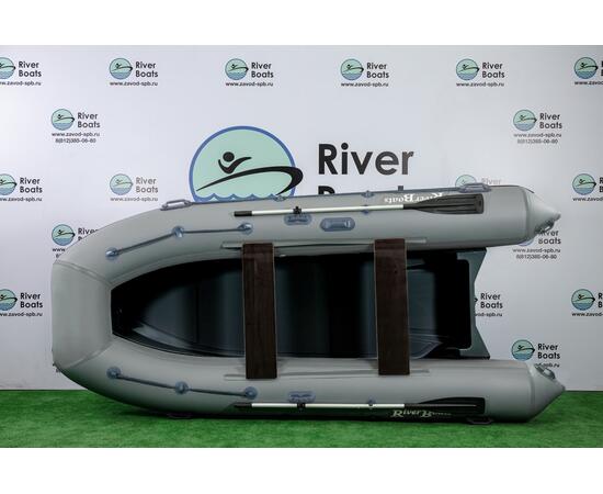 Надувная лодка РИБ RiverBoats RB 380 (серый)
