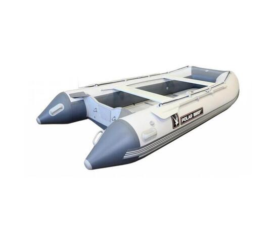Надувная лодка Polar Bird 385M NEW Merlin Кречет (стеклокомпозит) серый/белый
