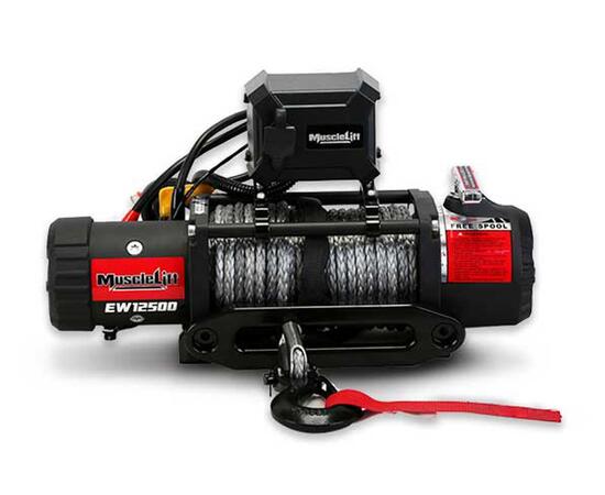 Лебедка T-max Musclelift EW-12500 с синтетическим тросом