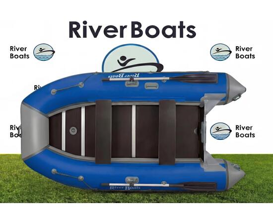 Надувная лодка RiverBoats RB 350 Киль (серо-синий)