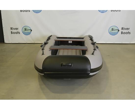 Надувная лодка RiverBoats RB 300 НДНД (черно-серый)