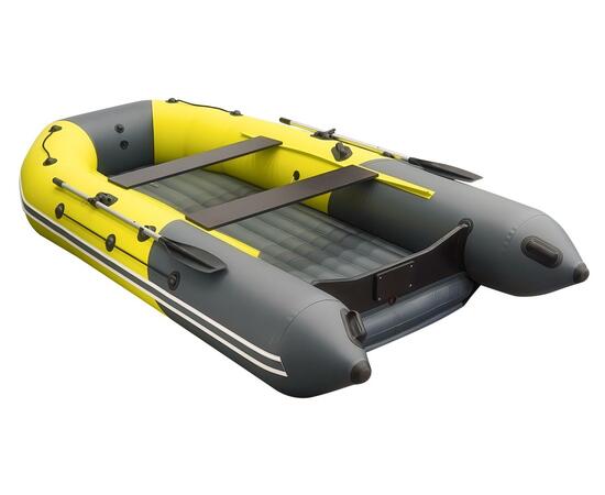 Надувная лодка Таймень NX 3800 НДНД PRO MAX желтый/графит