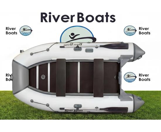 Надувная лодка RiverBoats RB 350 Киль (серо-белый)