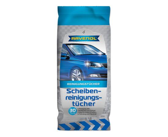 Салфетки влажные RAVENOL для стекол, зеркал и фар (30 шт.)