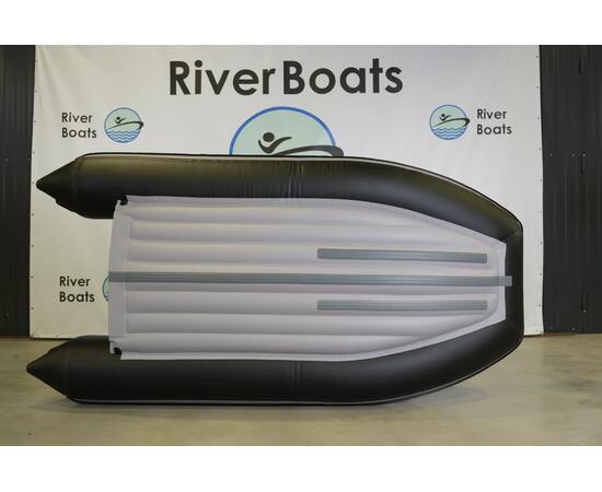 Надувная лодка RiverBoats RB 320 НДНД (черно-серый)