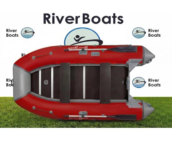 Надувная лодка RiverBoats RB 330 Киль (серо-красный)