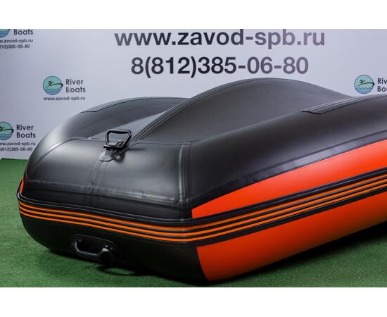 Надувная лодка RiverBoats RB 390 Киль (черно-тиффани)