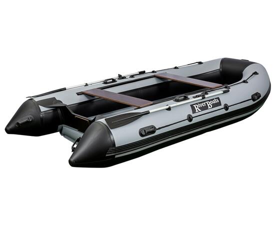 Надувная лодка RiverBoats RB 410 НДНД (серо-синий)
