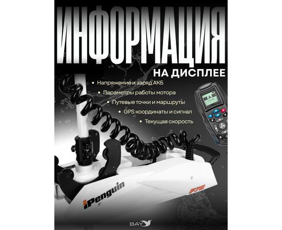 Электромотор лодочный Haibo iPenguin P70