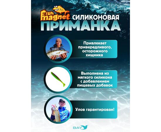 Силиконовые приманки Fish Magnet Talisman Pro 4" (102 мм) цвет 204