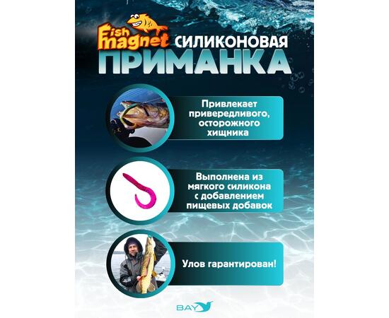 Силиконовая приманка Fish Magnet UGOR 4" (101.6 мм) цвет 006