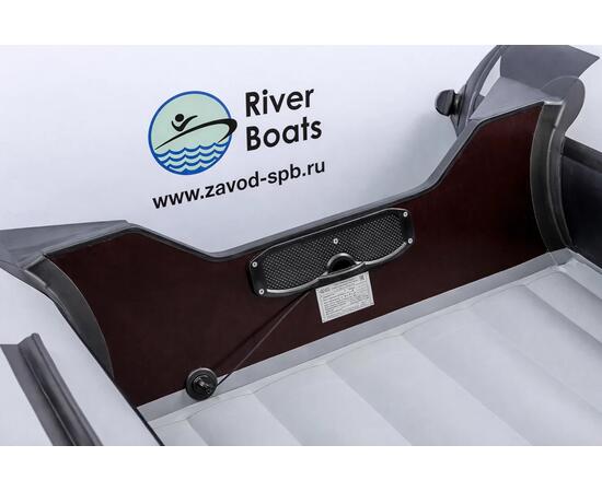 Надувная лодка RiverBoats RB 410 НДНД (черно-тиффани)