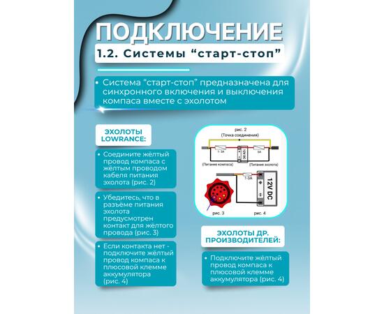 Компас PointLite 360 WiFi прямого подключения к эхолоту