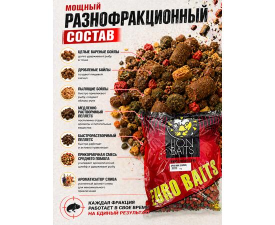 Lion Baits Спод-микс смесь SPOD MIX (Слива) 5 кг