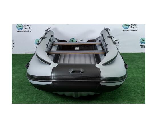 Надувная лодка RiverBoats RB 430 НДНД Фальшборт (черно-тиффани)
