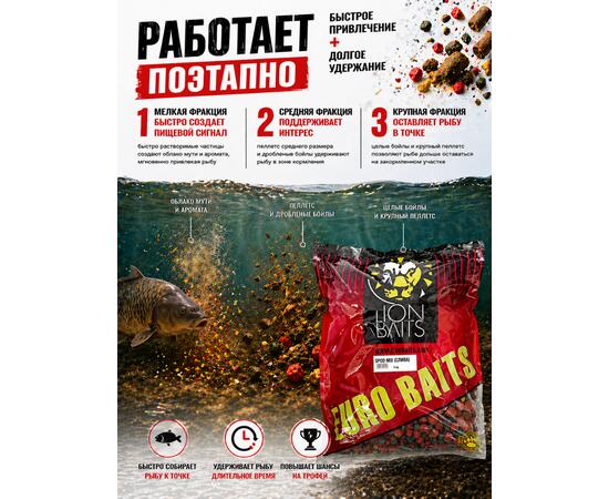 Lion Baits Спод-микс смесь SPOD MIX (Слива) 5 кг