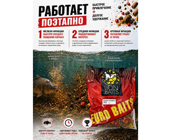 Lion Baits Спод-микс смесь SPOD MIX (Клубника) 5 кг