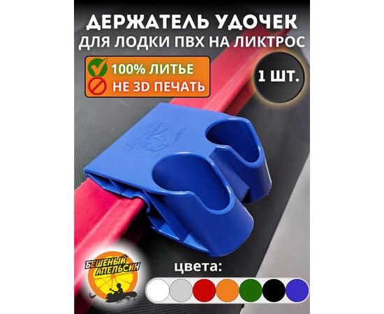 Держатель удочки на ликтрос двойной БА Mini синий