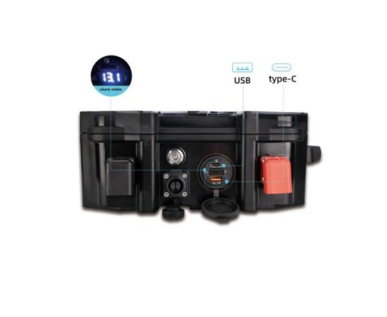 Аккумулятор Haibo LiFePO4 MAX Kamo 12 V 100 AH USB + зарядное устройство 10A