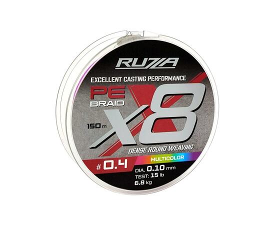 Шнур RUZZA X8 150м Multicolor 0,10мм 6,8кг/15lb