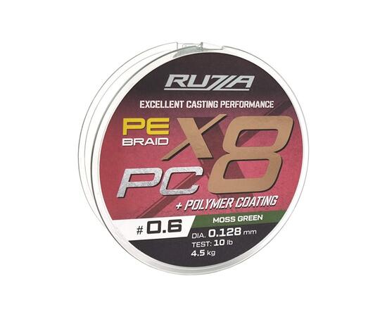 Шнур RUZZA X8 PC 150м Moss Green 0,128мм 4,5кг/10lb