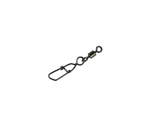 Застежка с вертлюгом RUZZA Rolling Swivel w/Germany Snap A Black №12  