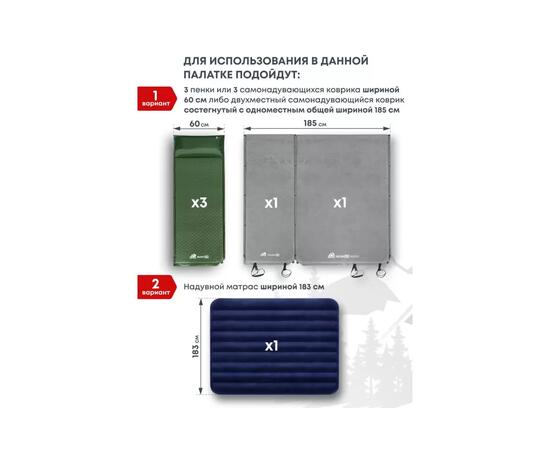 Палатка RSP Krewl 3 для туризма и кемпинга, синий