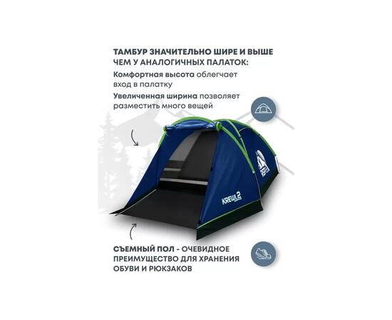 Палатка RSP Krewl 2 для туризма и кемпинга, синий