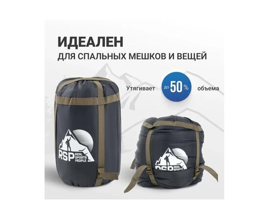Мешок компрессионный RSP BAG L черный с коричневыми ремнями