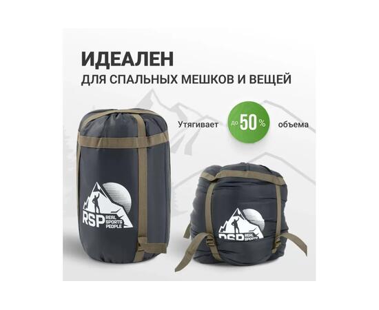 Мешок компрессионный RSP BAG XL черный с коричневыми ремнями