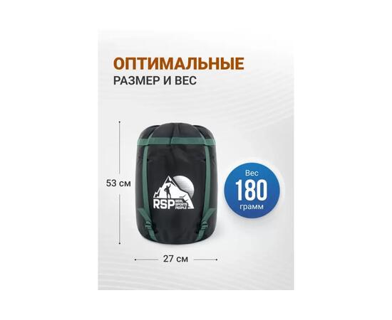 Мешок компрессионный RSP BAG XL черный, с зелеными ремнями