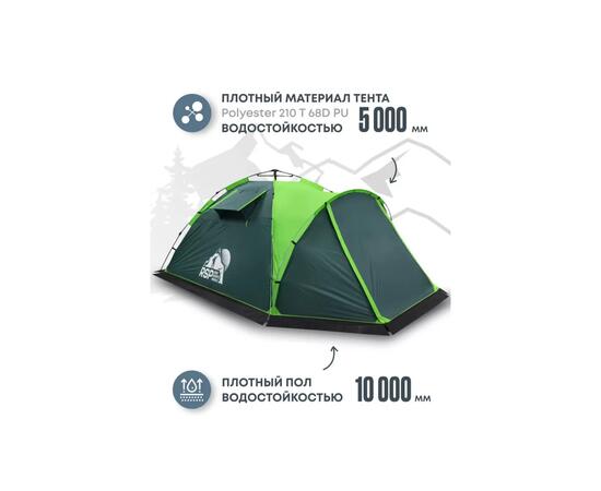 Палатка автоматическая RSP Narle 4 для туризма и кемпинга, зеленый