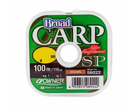 Леска OWNER Broad Carp SP brown 100м 0,33мм 7,9кг