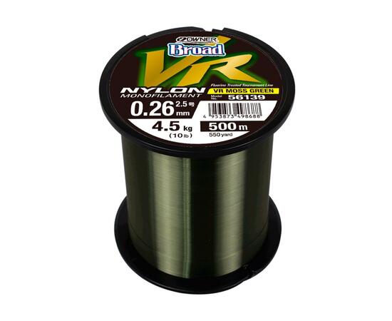 Леска OWNER Broad VR Moss Green Nylon 500м 0,26мм 4,5кг