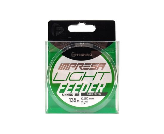 Леска F-FISHING Impresa Light Feeder Dark Green 135м 0,20мм 5,1кг 11lb