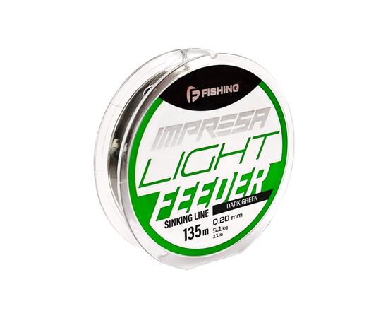 Леска F-FISHING Impresa Light Feeder Dark Green 135м 0,20мм 5,1кг 11lb