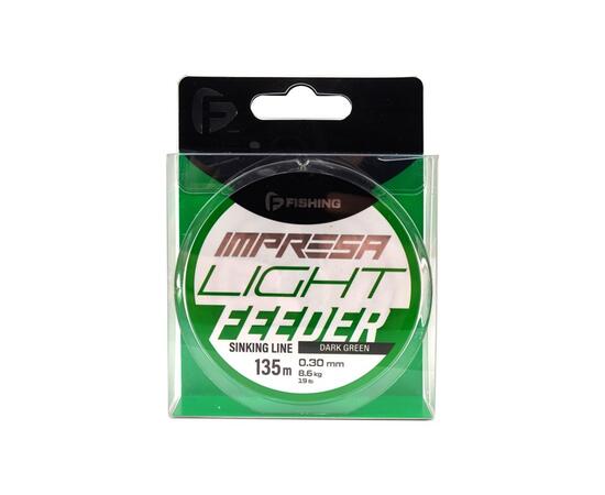 Леска F-FISHING Impresa Light Feeder Dark Green 135м 0,30мм 8,6кг 19lb