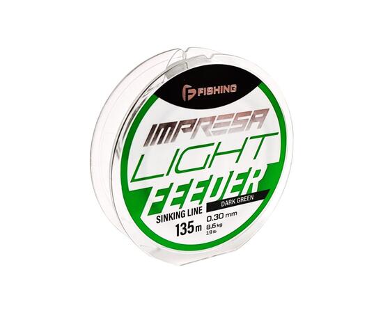 Леска F-FISHING Impresa Light Feeder Dark Green 135м 0,30мм 8,6кг 19lb