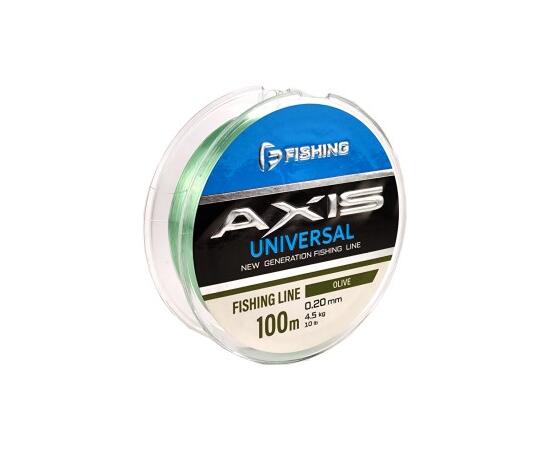 Леска F-FISHING Axis Universal Line Olive 100м 0,20мм 4,5кг 10lb