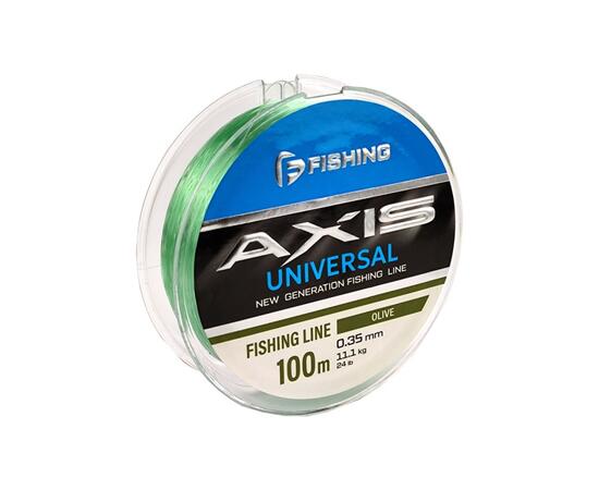 Леска F-FISHING Axis Universal Line Olive 100м 0,35мм 11,1кг 24lb