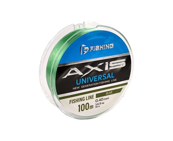 Леска F-FISHING Axis Universal Line Olive 100м 0,40мм 14,5кг 32lb
