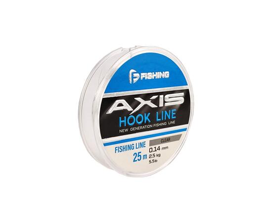 Леска F-FISHING Axis Hook Line Clear 25м 0,14мм 2,15кг 5.5lb