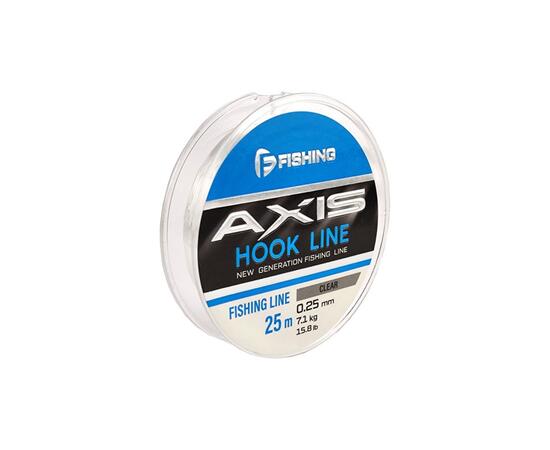 Леска F-FISHING Axis Hook Line Clear 25м 0,25мм 4,65кг 15.8lb