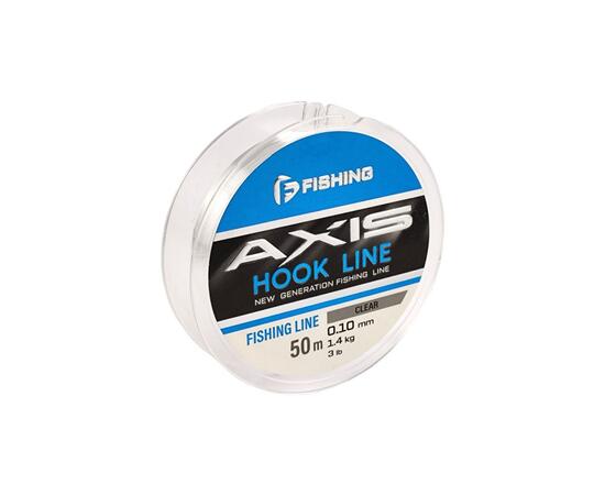 Леска F-FISHING Axis Hook Line Clear 50м 0,10мм 1,4кг 3lb