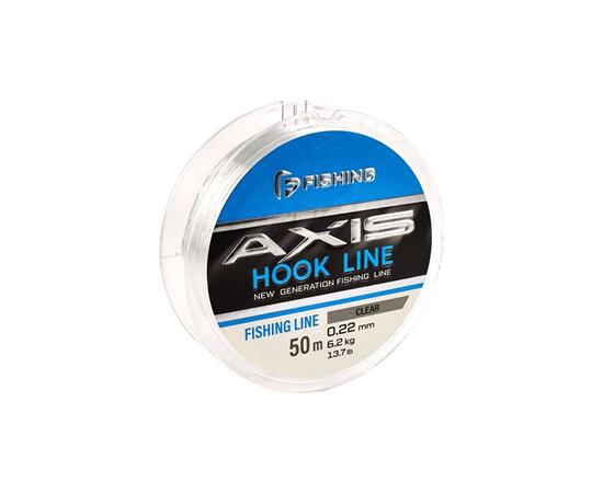Леска F-FISHING Axis Hook Line Clear 50м 0,22мм 6,2кг 13,7lb