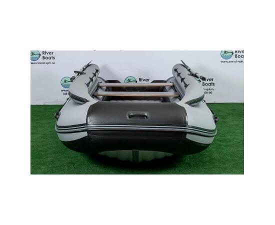 Надувная лодка RiverBoats RB 370 НДНД Фальшборт (черно-тиффани)