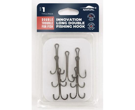 Двойные крючки Narval Fishing Long Double Trouble, Teflon Coating #1