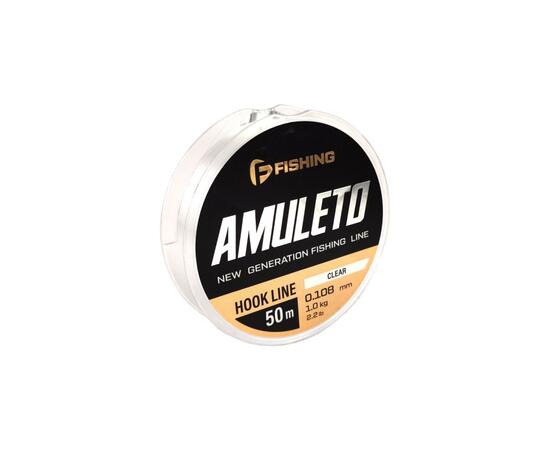 Леска F-FISHING Amuleto Hook Line Clear 50м 0,108мм 1,00кг 2,2lb